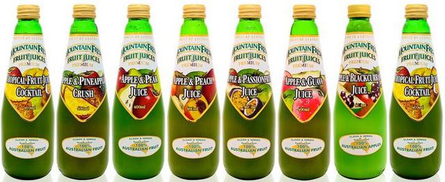 Mountain Fresh Juices APPLE STRAWBERRY GUAVA Long Life 400ml 12 bottles