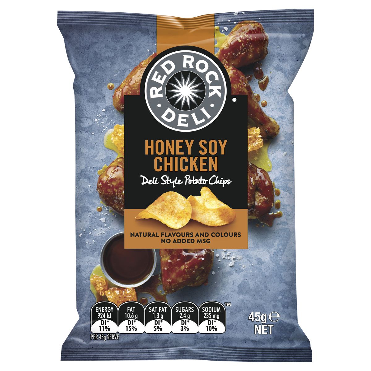 Red Rock Deli HONEY SOY CHICKEN Chips 45g Southern Buying Home Delivery