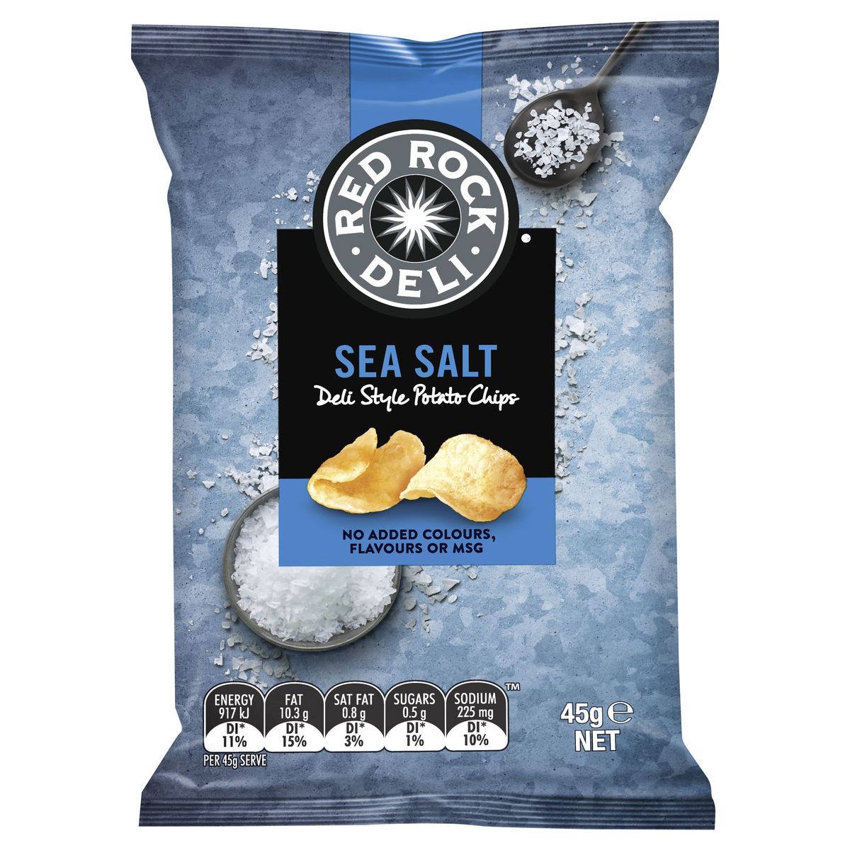Red Rock Deli SEA SALT Chips 45g Southern Buying Home Delivery