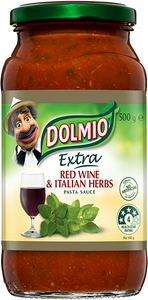 DOLMIO Extra Red Wine & Italian Herbs PASTA SAUCE 500g