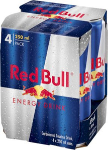 RED BULL 250ml Cans 4 PACK Energy Drink