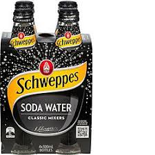 Schweppes 300ml 4 pack SODA  WATER