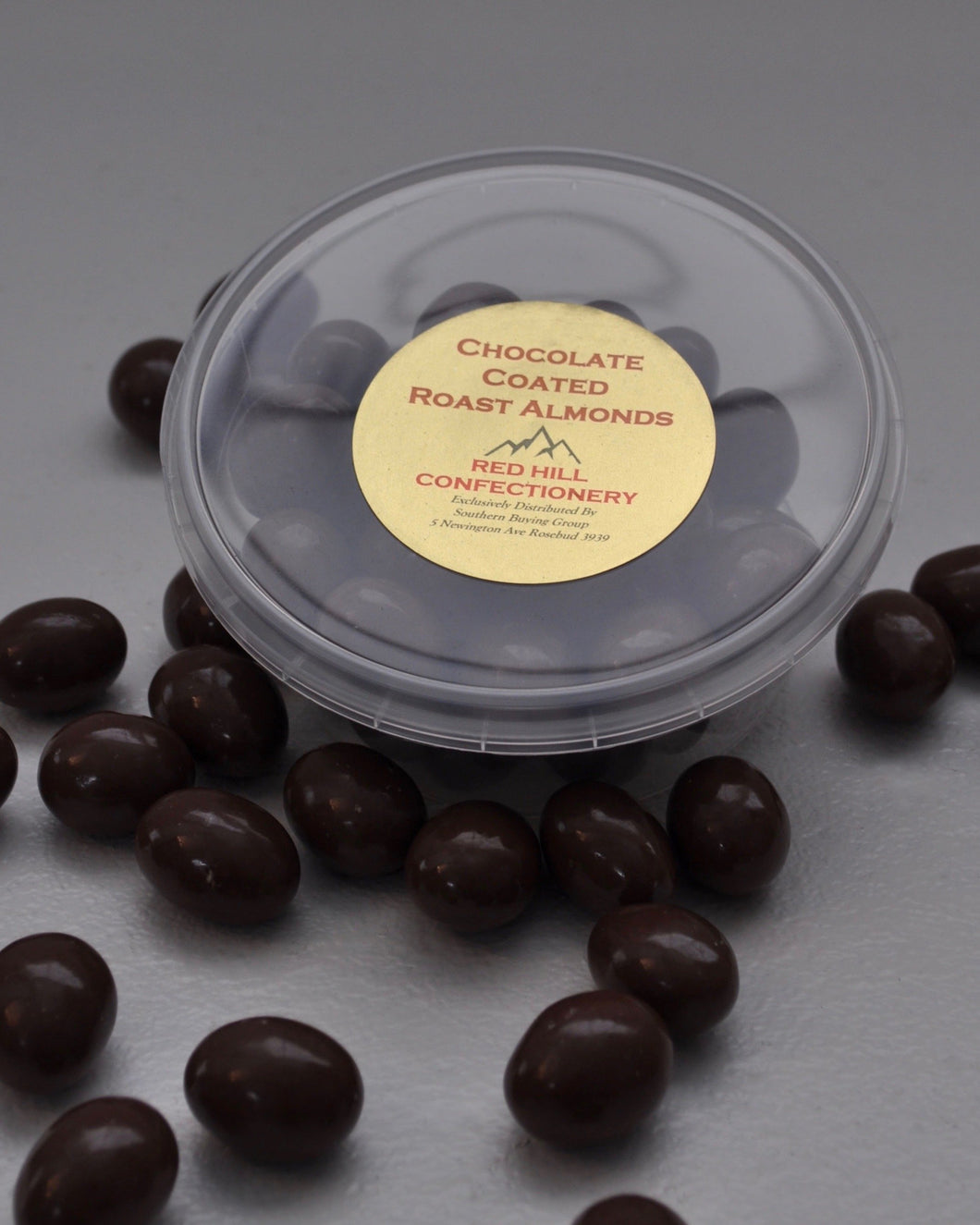Red Hill Confectionery - Milk Chocolate Coated Almonds 200g Tub