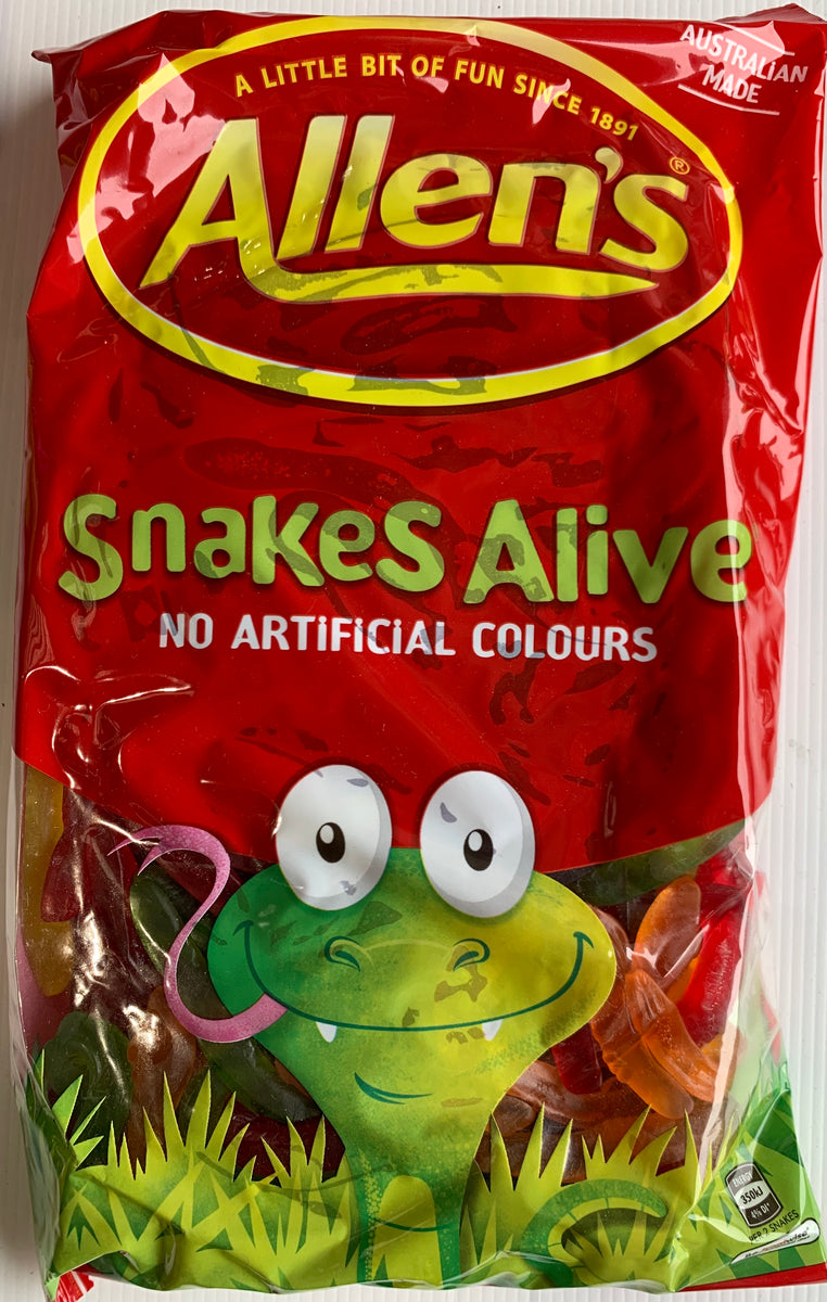 Allens 1.3kg Lollies SNAKES ALIVE – Southern Buying Home Delivery