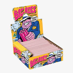 BIG BOSS Dynamite Candy Sticks Caramel Box of 75 Sticks