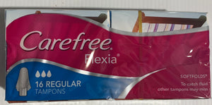 Carefree Flexia REGULAR TAMPONS 16 Pack