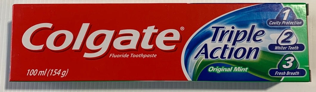 Colgate TRIPLE ACTION Toothpaste 154g 100ml