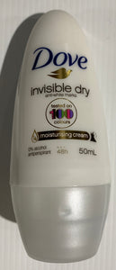 Dove INVISIBLE DRY Roll On Deodorant 48h 0% Alcohol Antiperspirant 50ml