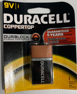 Duracell 9V 1 Pack Batteries