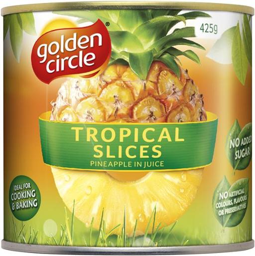 Golden Circle TROPICAL PINEAPPLE SLICES 425g