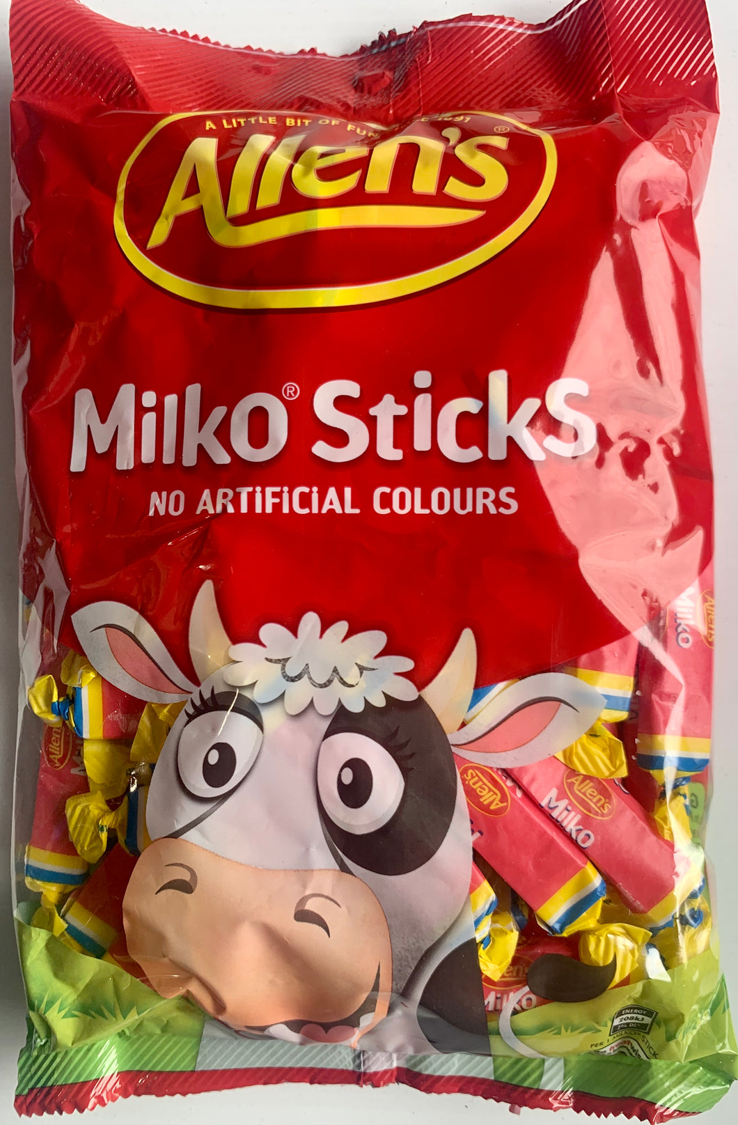 Allens 800g Bag Lollies MILKO STICKS