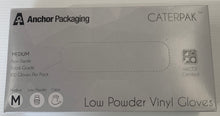 Load image into Gallery viewer, Low Powder CLEAR VINYL GLOVES - Medium 100 Gloves Per Pack
