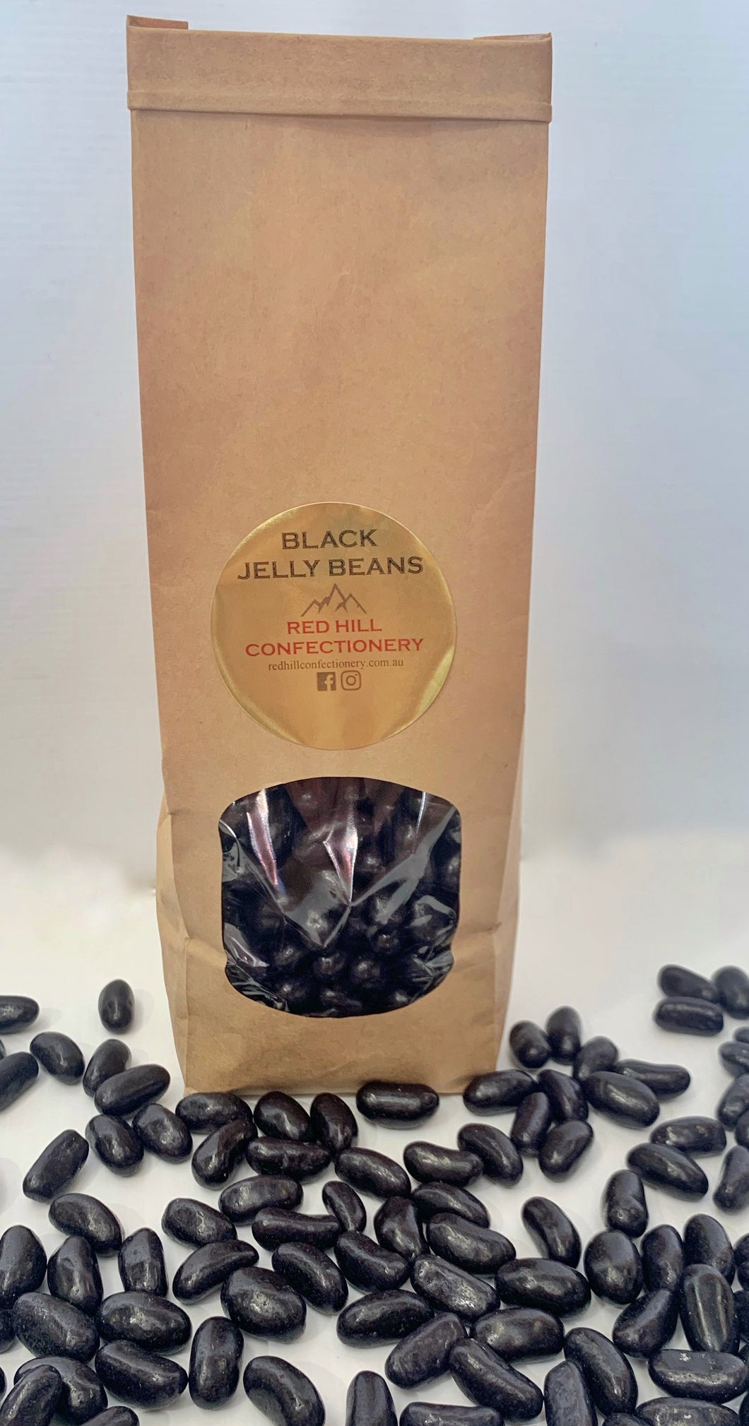 Red Hill Confectionery - Black Jelly Beans 450g Bag