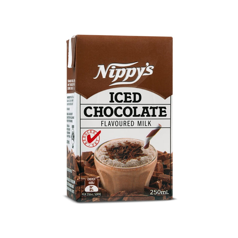 Nippy's ICED CHOCOLATE Long Life Flavoured Milk 24 x 250ml Case