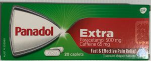 Panadol EXTRA Paracetamol 20 Caplets 500mg