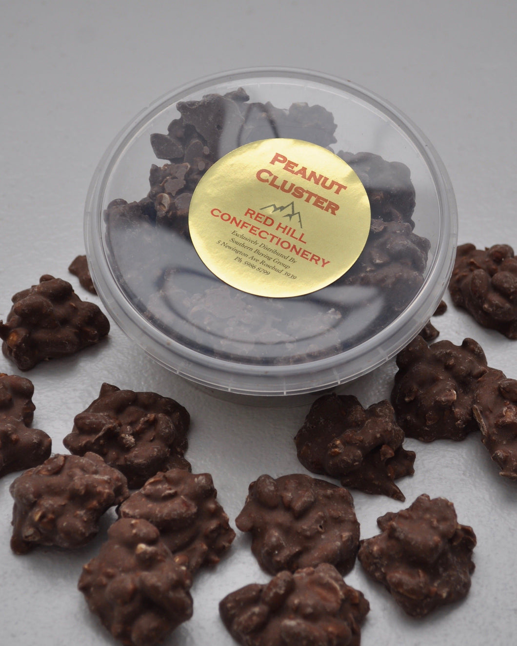 Red Hill Confectionery - Chocolate Peanut Cluster 200g Tub