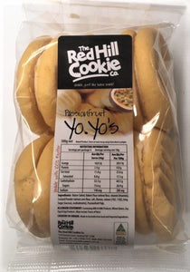 COOKIES Red Hill Cookie Co PASSIONFRUIT YO YO's 6 Pack 300g