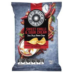 Red Rock Deli SWEET CHILLI & SOUR CREAM Chips 45g