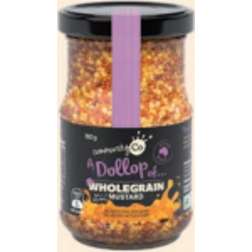 COMMUNITY CO WHOLEGRAIN MUSTARD 190g