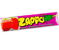 ZAPPO Sour Flavour Chews STRAWBERRY  7 Chews Per Pack